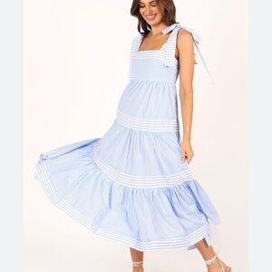 Petal & Pup Women's Bella Stripe Cotton Maxi Dress